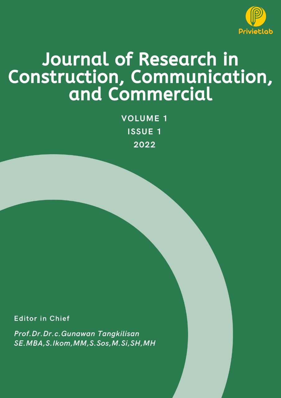 Journal of Research in Construction, Communication, and Commercial